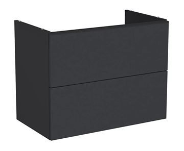 VITRA METROPOLE PURE skrinka pod umývadlo 78x60x45 cm, 2 zásuvky, Push-open, s osvetlením, matný grafit