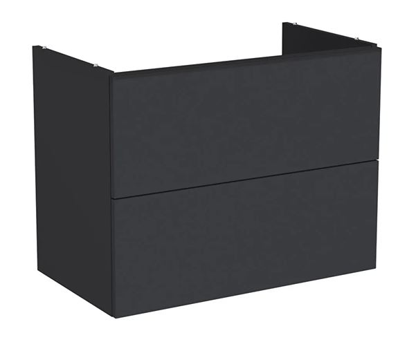 VITRA METROPOLE PURE skrinka pod umývadlo 78x60x45 cm, 2 zásuvky, Push-open, s osvetlením, matný grafit 67410 Obrázek - Hlavní obrázek