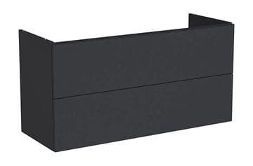 VITRA METROPOLE PURE skrinka pod umývadlo 118x60x45 cm, 2 zásuvky, Push-open, s osvetlením, matný grafit
