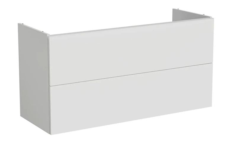 VITRA METROPOLE PURE skrinka pod umývadlo 118x60x45 cm, 2 zásuvky, Push-open, s osvetlením, matná šedá 67401 Obrázek - Hlavní obrázek