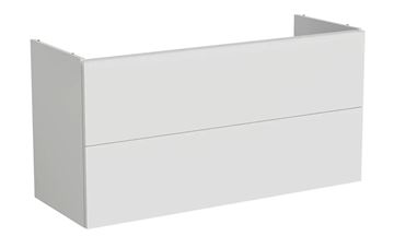 VITRA METROPOLE PURE skrinka pod umývadlo 118x60x45 cm, 2 zásuvky, Push-open, s osvetlením, matná šedá