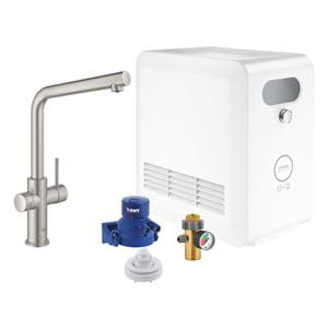 GROHE BLUE PROFESSIONAL drezové elektronická batéria, s filtračným a chladiacim zariadením, Bluetooth, napájanie zo siete, superseel