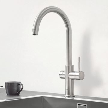 GROHE BLUE PROFESSIONAL drezové elektronická batéria, s filtračným a chladiacim zariadením, Bluetooth, napájanie zo siete, supersteel 31323DC2 Obrázek - fotka
