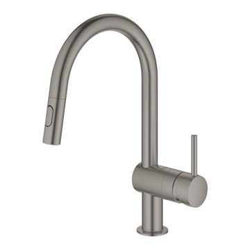 GROHE MINTA drezová batéria, s vyťahovacou sprškou, brúsený hard graphite 32321AL2 Obrázek - fotka