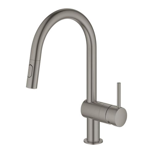 GROHE MINTA drezová batéria, s vyťahovacou sprškou, brúsený hard graphite 32321AL2 Obrázek - fotka