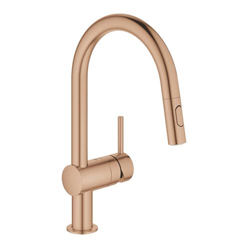 GROHE MINTA drezová batéria, s vyťahovacou sprškou, brúsený warm sunset 32321DL2 Obrázek - Hlavní obrázek
