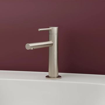 VITRA ORIGIN umývadlová stojanková batéria, kartáčovaný nikel A4255634 Obrázek - fotka