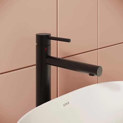 VITRA ORIGIN umývadlová stojanková batéria, matná čierna A4255736WTC Obrázek - fotka