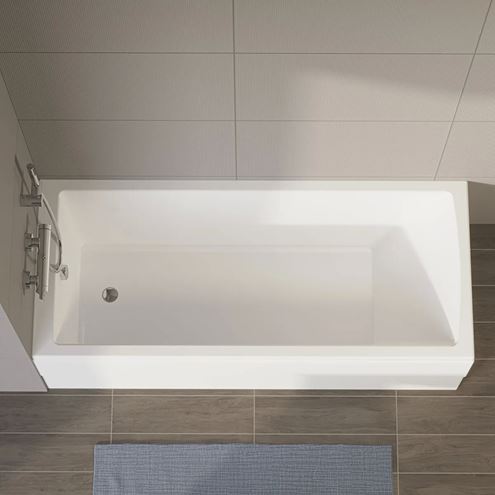 VITRA ORIGIN vaňová nástenná batéria, s prepínačom, chróm A42619 Obrázek - fotka