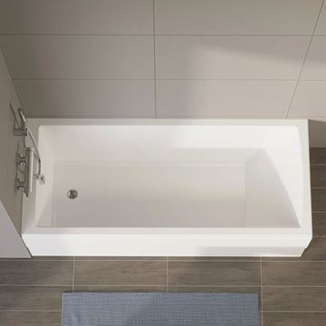 VITRA ORIGIN vaňová nástenná batéria, s prepínačom, chróm A42619 Obrázek - fotka