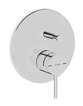 VITRA ORIGIN vaňová podomietková batéria, s prepínačom, chróm