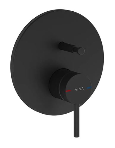 VITRA ORIGIN vaňová podomietková batéria, s prepínačom, matná čierna A4262036WTC Obrázek - Hlavní obrázek