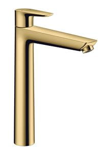 HANSGROHE TALIS E umývadlová stojanková batéria, s odtokovou súpravou, EcoSmart, leštený vzhľad zlata