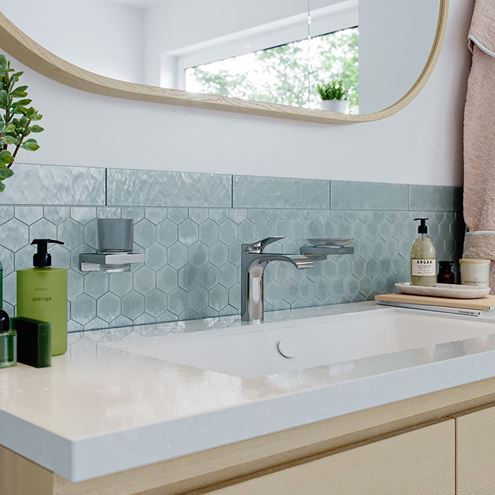 HANSGROHE VIVENIS umývadlová stojanková batéria, s odtokovou súpravou, EcoSmart, chróm 75020000 Obrázek - fotka