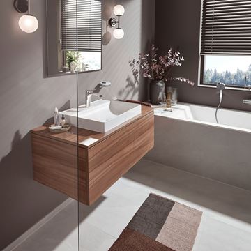 HANSGROHE VIVENIS umývadlová stojanková batéria, s odtokovou súpravou, EcoSmart, chróm 75020000 Obrázek - fotka