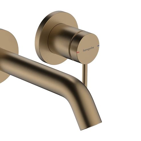 HANSGROHE TECTURIS S umývadlová podomietková batéria, s odtokovou súpravou, EcoSmart+, kartáčovaný bronz 73350140 Obrázek - fotka