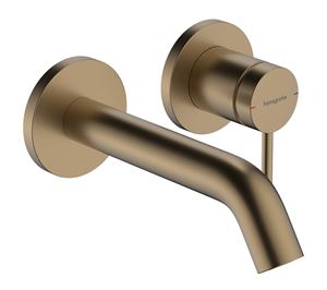 HANSGROHE TECTURIS S umývadlová podomietková batéria, s odtokovou súpravou, EcoSmart+, kartáčovaný bronz