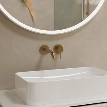 HANSGROHE TECTURIS S umývadlová podomietková batéria, s odtokovou súpravou, EcoSmart+, kartáčovaný bronz 73350140 Obrázek - fotka