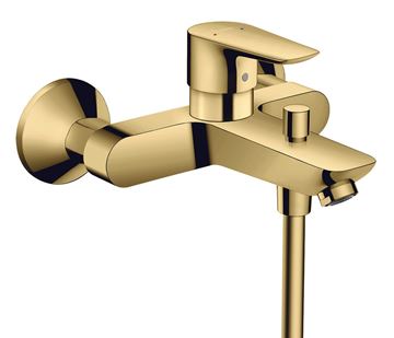 HANSGROHE TALIS E vaňová nástenná batéria, s prepínačom, leštený vzhľad zlata