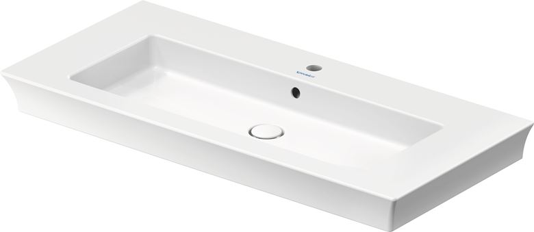DURAVIT WHITE TULIP umývadlo 105,5 cm, s otvorom pre batériu a prepadom 2363100000 Obrázek - Hlavní obrázek