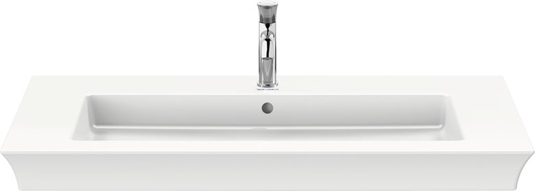 DURAVIT WHITE TULIP umývadlo 105,5 cm, s otvorom pre batériu a prepadom 2363100000 Obrázek - fotka