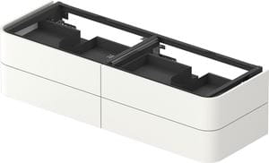 DURAVIT HAPPY D.2 PLUS skrinka pod umývadlo 160x40,8x55 cm, 2 zásuvky, Push-open, biela vysoký lesk