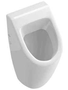 VILLEROY & BOCH VERITY DESIGN 2.0 pisoár, zadný prívod vody, alpská biela