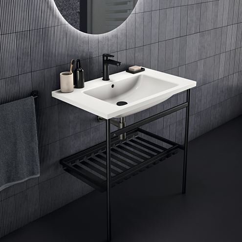 IDEAL STANDARD I.LIFE B umývadlo 81 cm, s otvorom pre batériu a prepadom T460401 Obrázek - fotka