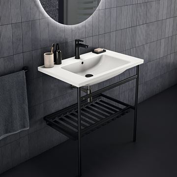 IDEAL STANDARD I.LIFE B umývadlo 81 cm, s otvorom pre batériu a prepadom T460401 Obrázek - fotka