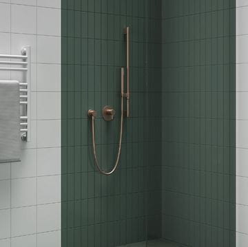 RAVAK 974.00 sprchová tyč 700 mm s držiakom, brúsené ružové zlato X07P715 Obrázek - fotka