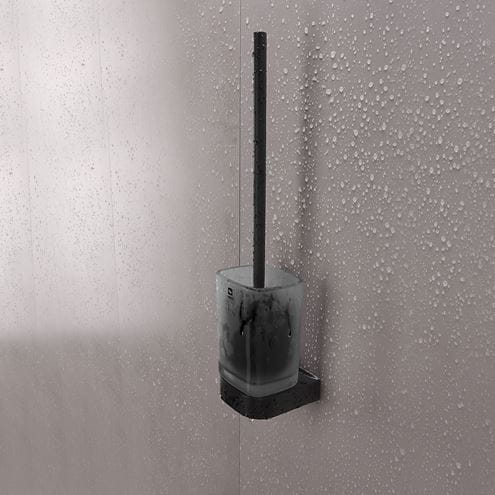 NIMCO NIKAU WC kefa, nástenná, sklo, čierna NKC 30094CN-90 Obrázek - fotka