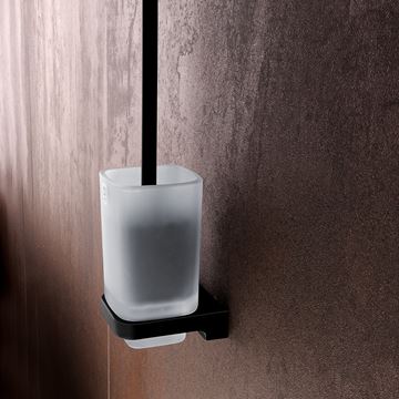NIMCO MAYA WC kefa, nástenná, sklo, čierna MAC 29094CN-90 Obrázek - fotka