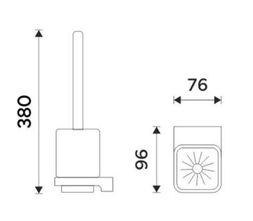 NIMCO MAYA WC kefa, nástenná, keramika, biela MAB 29094KN-HR-05 Technický nákres