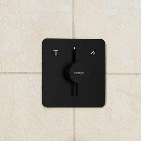 HANSGROHE DUOTURN Q podomietková batéria, pre 2 spotrebiče, matná čierna 75414670 Obrázek - fotka