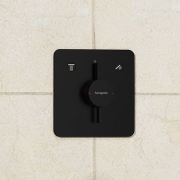 HANSGROHE DUOTURN Q podomietková batéria, pre 2 spotrebiče, matná čierna 75414670 Obrázek - fotka