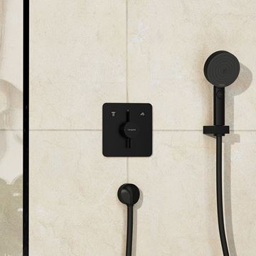 HANSGROHE DUOTURN Q podomietková batéria, pre 2 spotrebiče, matná čierna 75414670 Obrázek - fotka