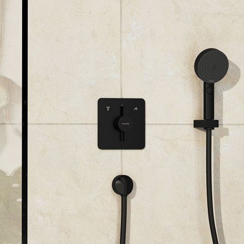 HANSGROHE DUOTURN Q podomietková batéria, pre 2 spotrebiče, matná čierna 75414670 Obrázek - fotka
