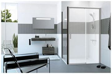 HÜPPE CLASSICS 2 EASY ENTRY BLACK EDITION bočná stena 80x200 cm, matná čierna/číre sklo C25403.123.322 Obrázek - fotka