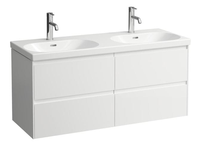 LAUFEN LANI skrinka pod umývadlo, 118,2x44,8x51,5 cm, 2 zásuvky, matná biela H4035741122601 Obrázek - Hlavní obrázek