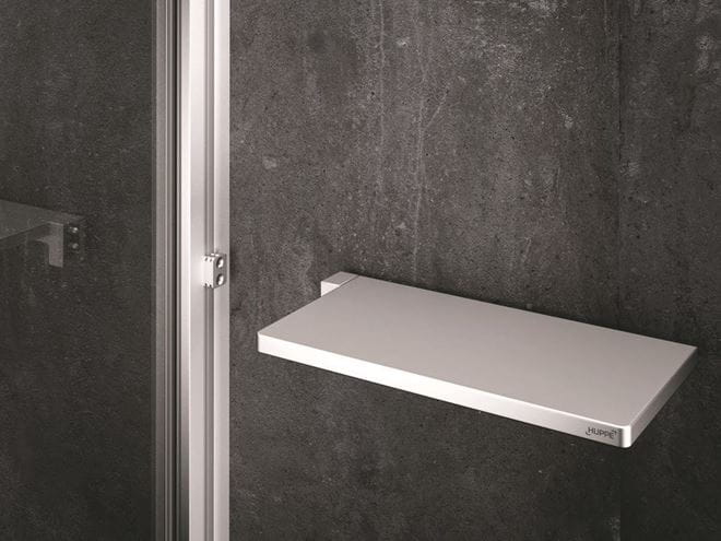 HÜPPE SELECT+ polica 213 mm, na sprchovací kút, biela SL2101.182 Obrázek - Hlavní obrázek