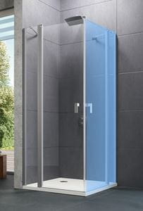 HÜPPE DESIGN PURE sprchové dvere 100x200 cm, krídlové, strieborná lesklá/číre sklo