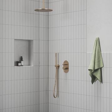 RAVAK SATINFLEX 913.00 sprchová hadica 1500 mm, hladká, EasyTwist, plast, brúsené ružové zlato X07P707 Obrázek - fotka