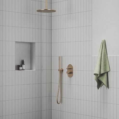 RAVAK SATINFLEX 913.00 sprchová hadica 1500 mm, hladká, EasyTwist, plast, brúsené ružové zlato X07P707 Obrázek - fotka