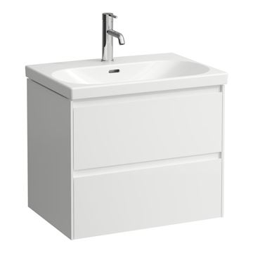 LAUFEN LANI skrinka s umývadlom 65x46x51,5 cm, 2 zásuvky, matná biela