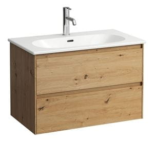 LAUFEN LANI skrinka pod umývadlo 80x45, 5x52, 5 cm, 2 zásuvky, divoký dub
