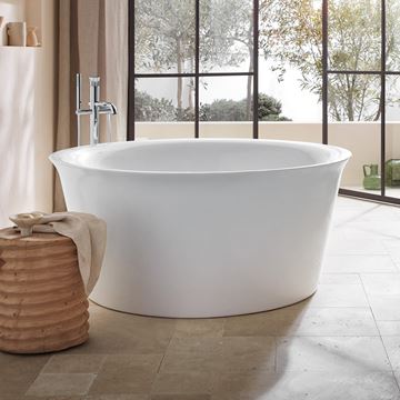 DURAVIT WHITE TULIP vaňová batéria na podlahu, so sprchovou súpravou, chróm WT5250000010 Obrázek - fotka