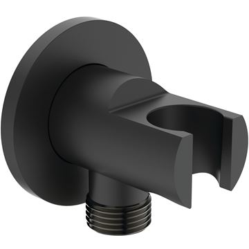 IDEAL STANDARD IDEALRAIN držiak ručnej sprchy s pripojením na vodu, matná čierna 