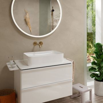 HANSGROHE TECTURIS S umývadlová podomietková batéria, s odtokovou súpravou, EcoSmart+, kartáčovaný bronz 73351140 Obrázek - fotka