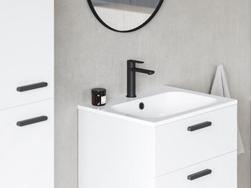 RAVAK CHROME SLIM umývadlo 70 cm, s otvorom pre batériu a prepadom, liaty mramor XJG01170001 Obrázek - fotka