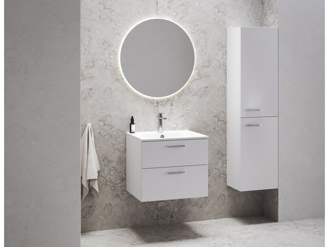 RAVAK CHROME SLIM umývadlo 70 cm, s otvorom pre batériu a prepadom, liaty mramor XJG01170001 Obrázek - fotka
